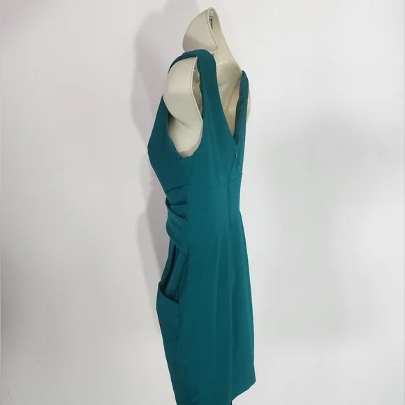 Teeze Me Dress Cross Waist Sheath with Pockets Green Size 3 - Picture 7 of 14